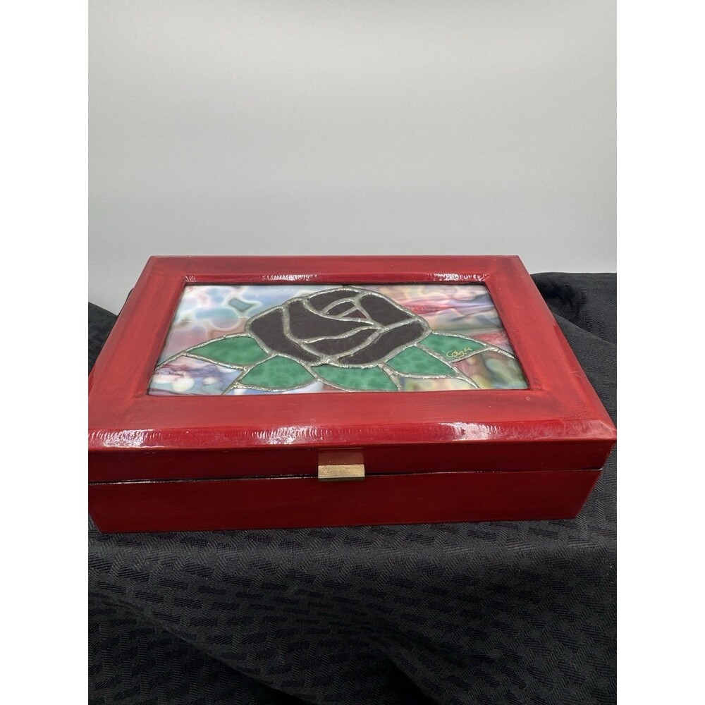 Stained Glass Jewelry Or Trinket Box